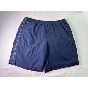 Lacoste Sport 2XL Navy Taped Logo Athletic Shorts Streetwear Tennis‎ Activewear